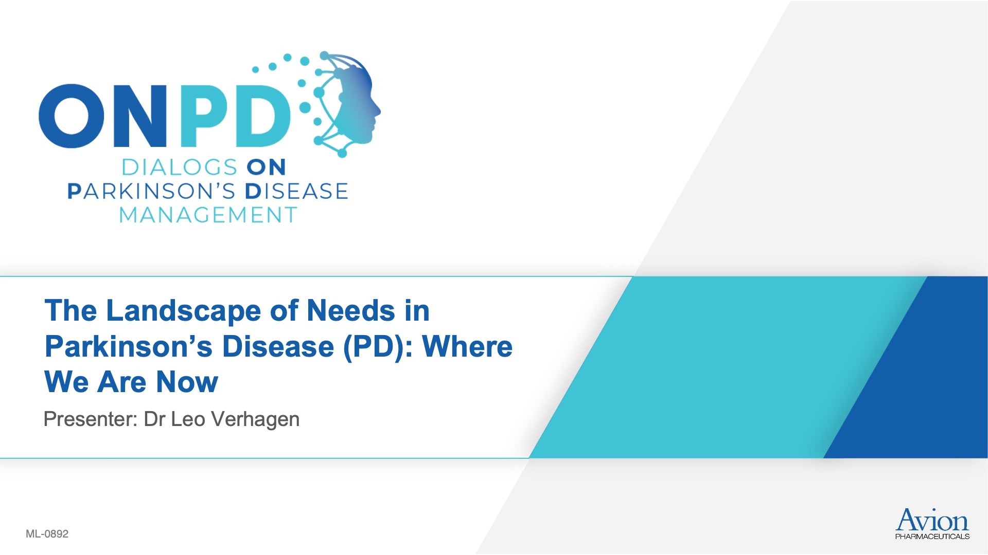 The Landscape of Needs in Parkinson's Disease (PD): Where We Are Now