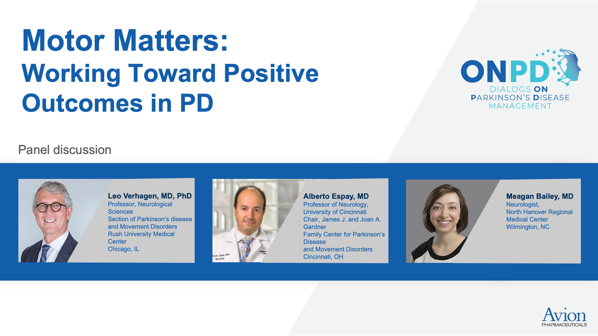 Motor Matters: Working Toward Positive Outcomes in PD